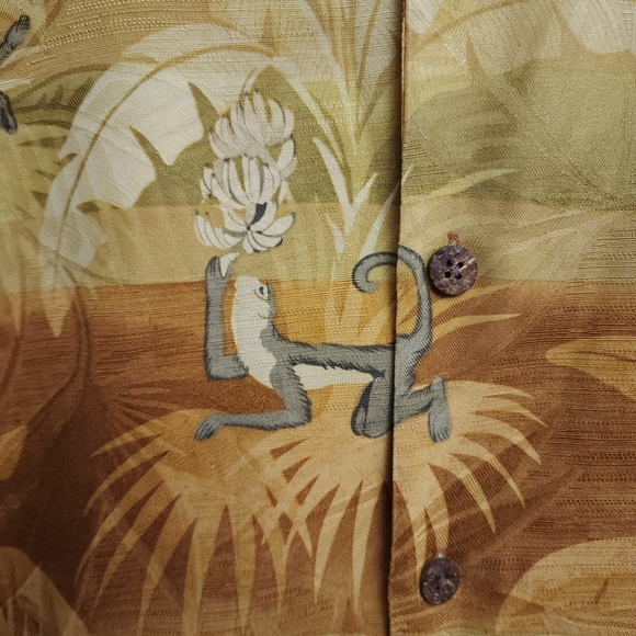 Tommy Bahama silk Monkeys and Bananas Large - Picture 8 of 9